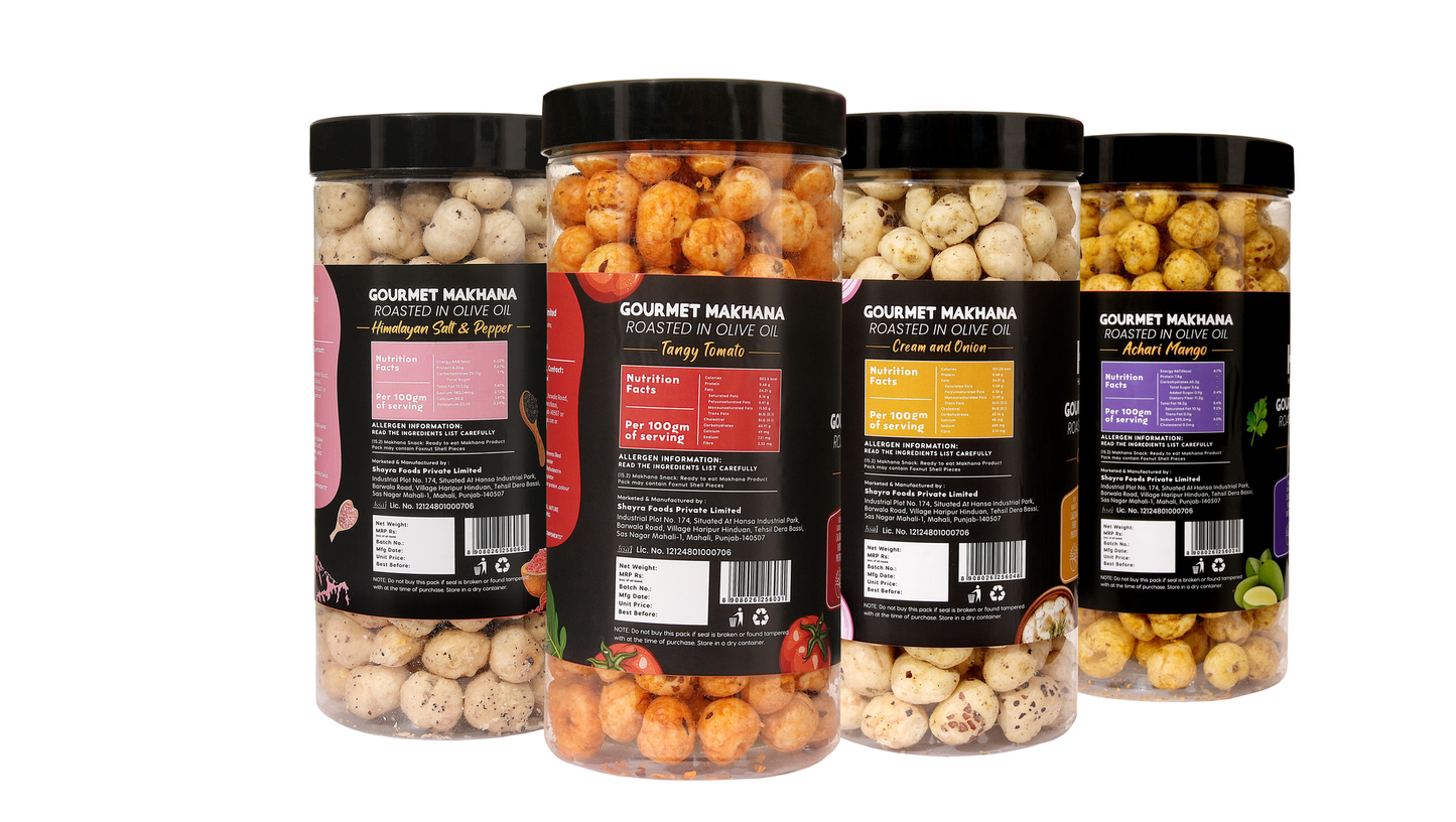Raw Makhana - Pack of 5 – Healthy Roasted Makhana Snack