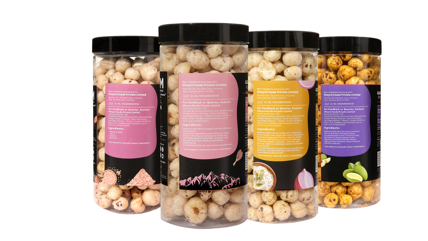 Raw Makhana - Pack of 5 – Healthy Roasted Makhana Snack
