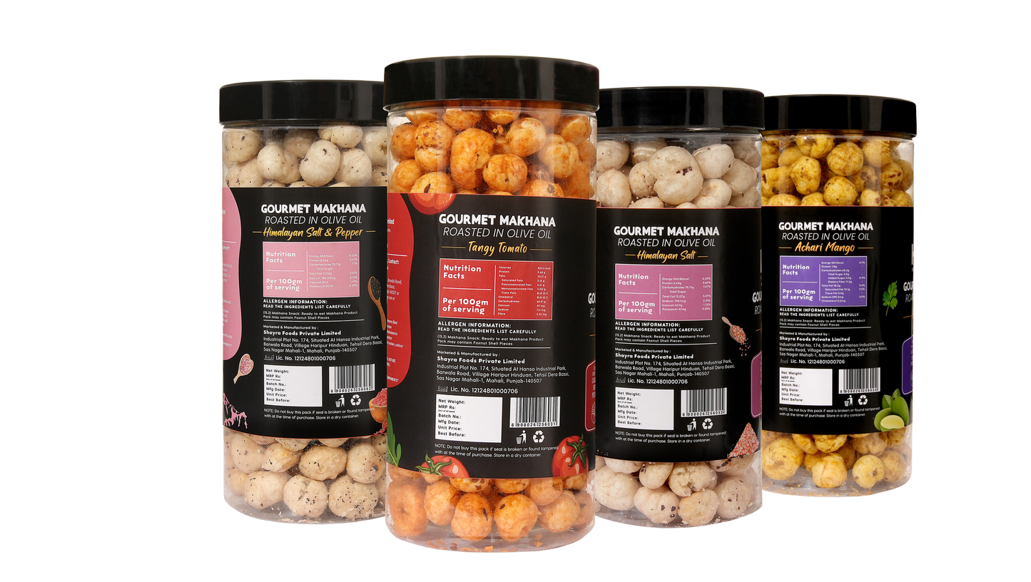 Raw Makhana - Pack of 5 – Healthy Roasted Makhana Snack