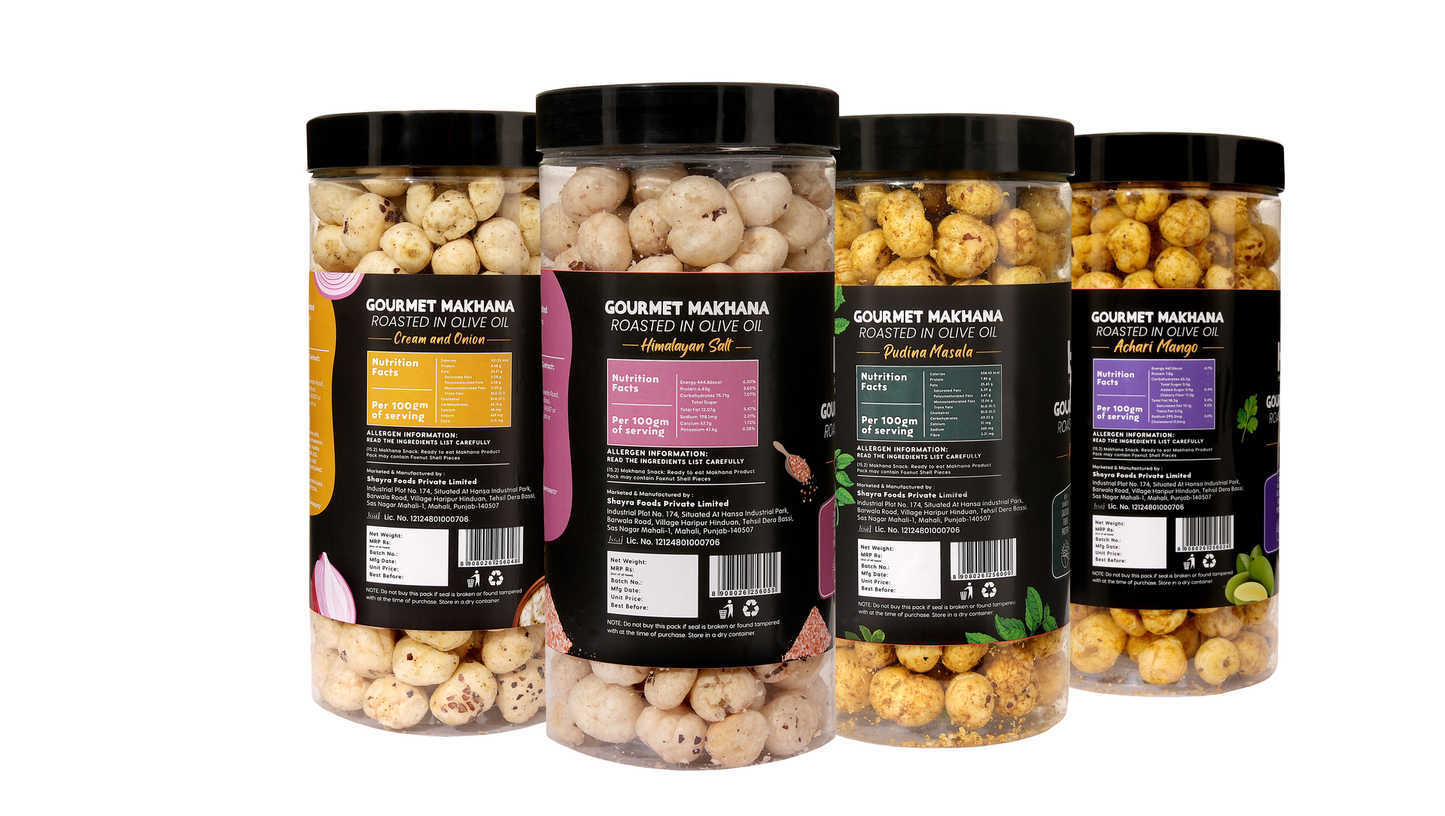 Raw Makhana - Pack of 5 – Healthy Roasted Makhana Snack