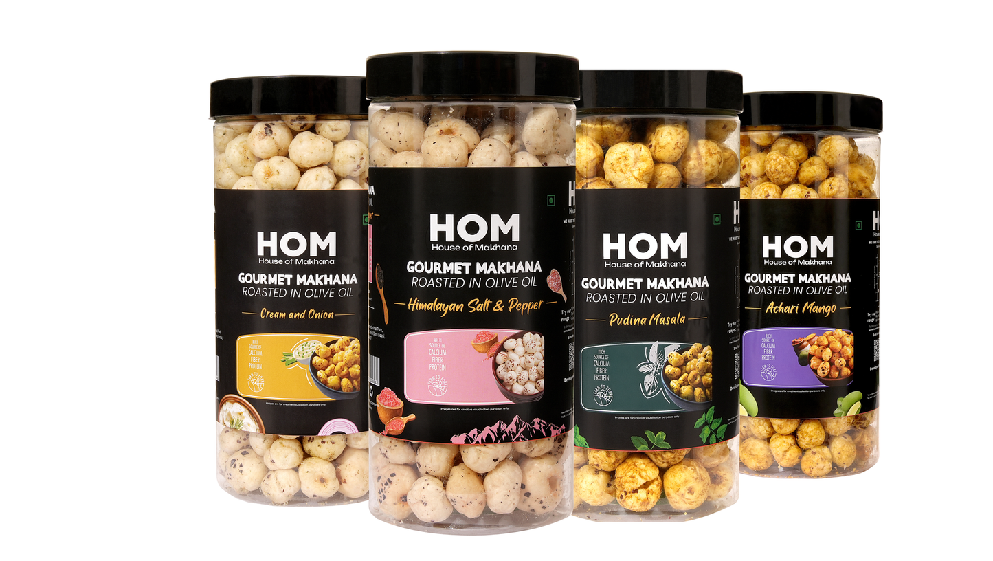Raw Makhana - Pack of 5 – Healthy Roasted Makhana Snack