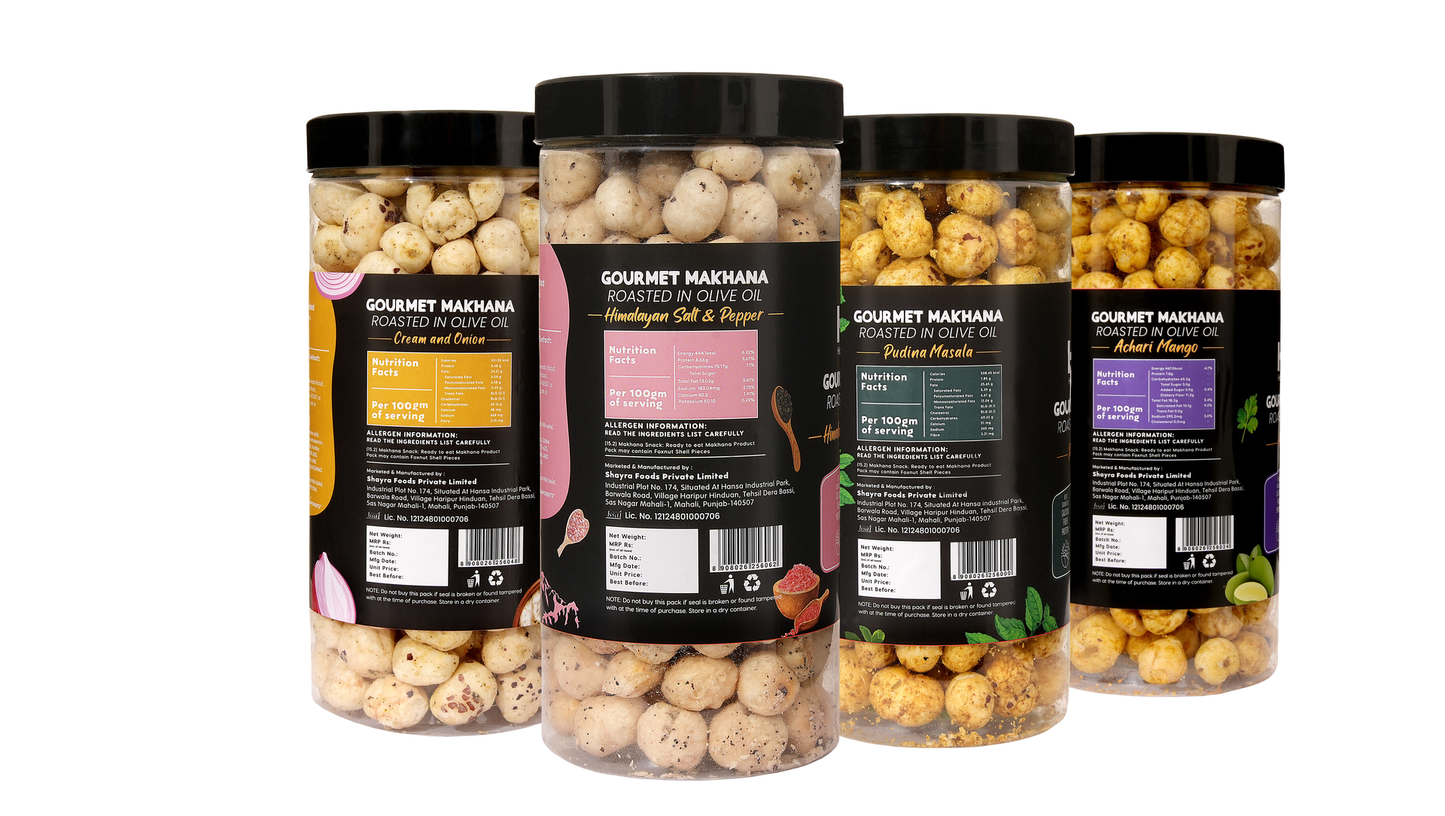 Raw Makhana - Pack of 5 – Healthy Roasted Makhana Snack