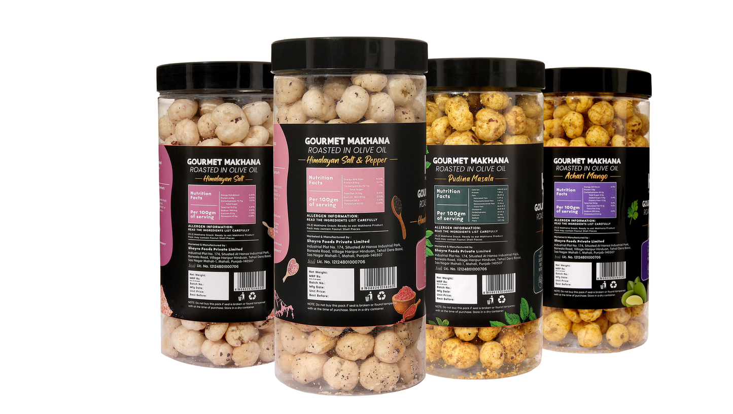 Raw Makhana - Pack of 5 – Healthy Roasted Makhana Snack