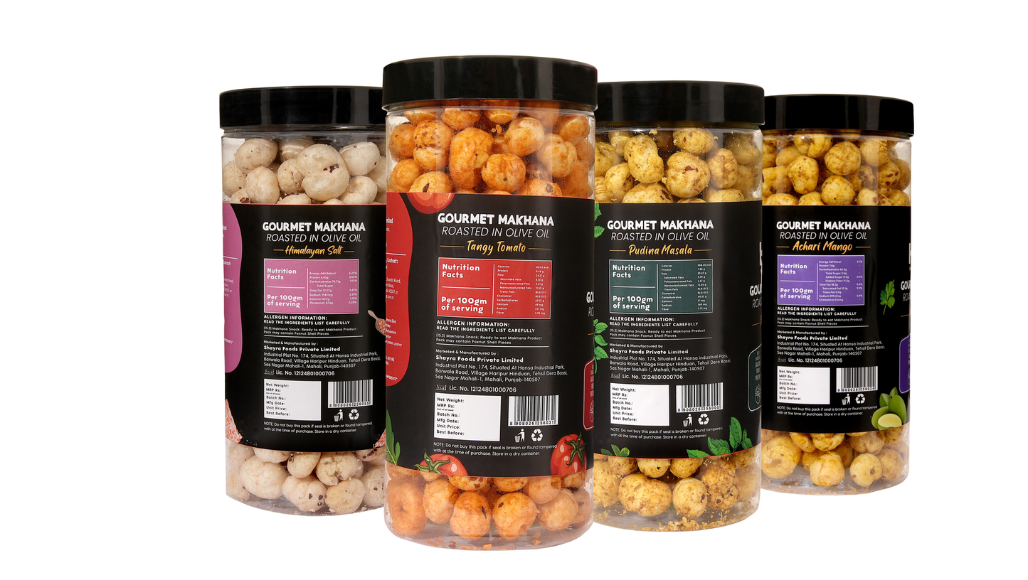 Raw Makhana - Pack of 5 – Healthy Roasted Makhana Snack