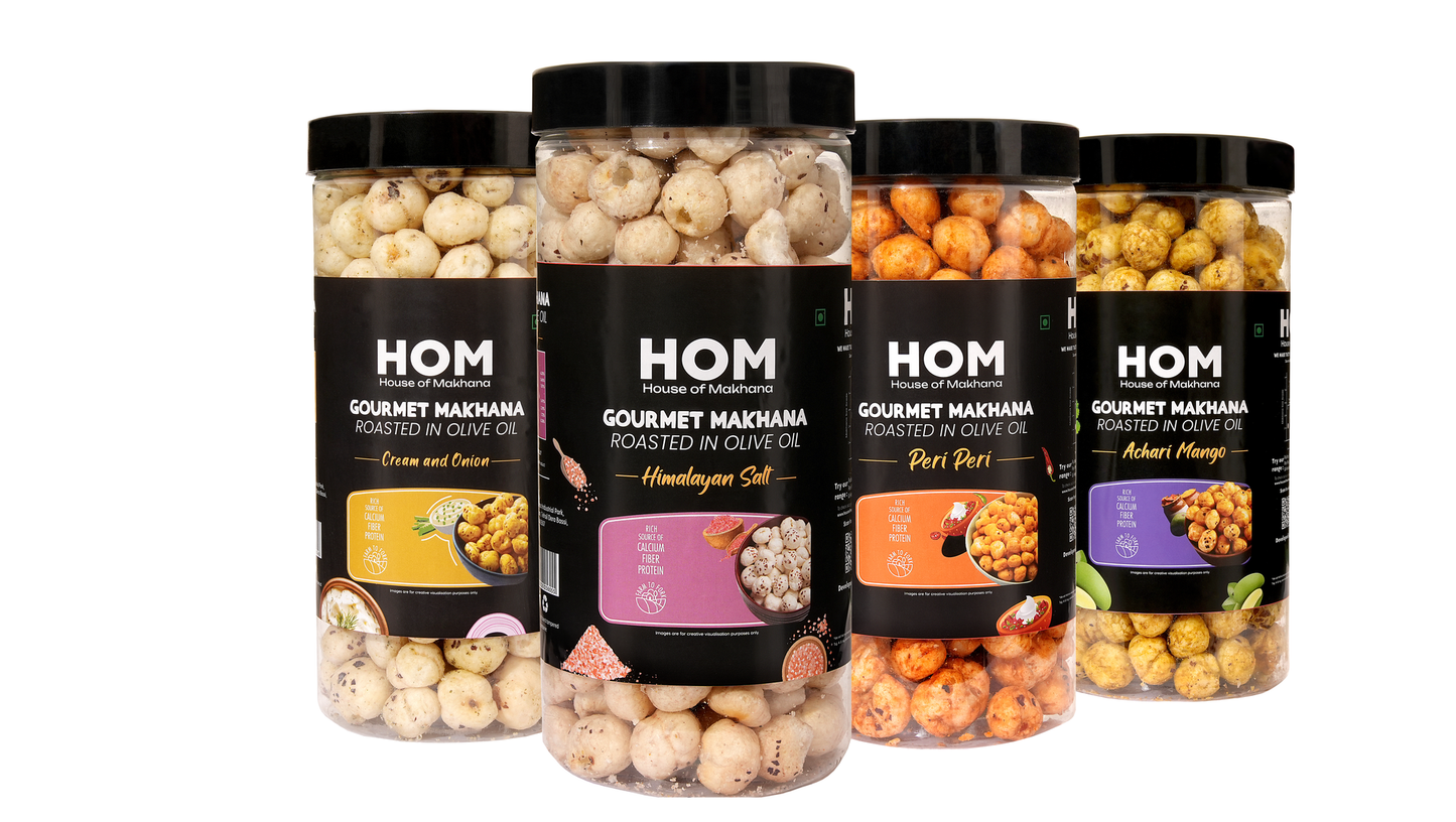 Raw Makhana - Pack of 5 – Healthy Roasted Makhana Snack