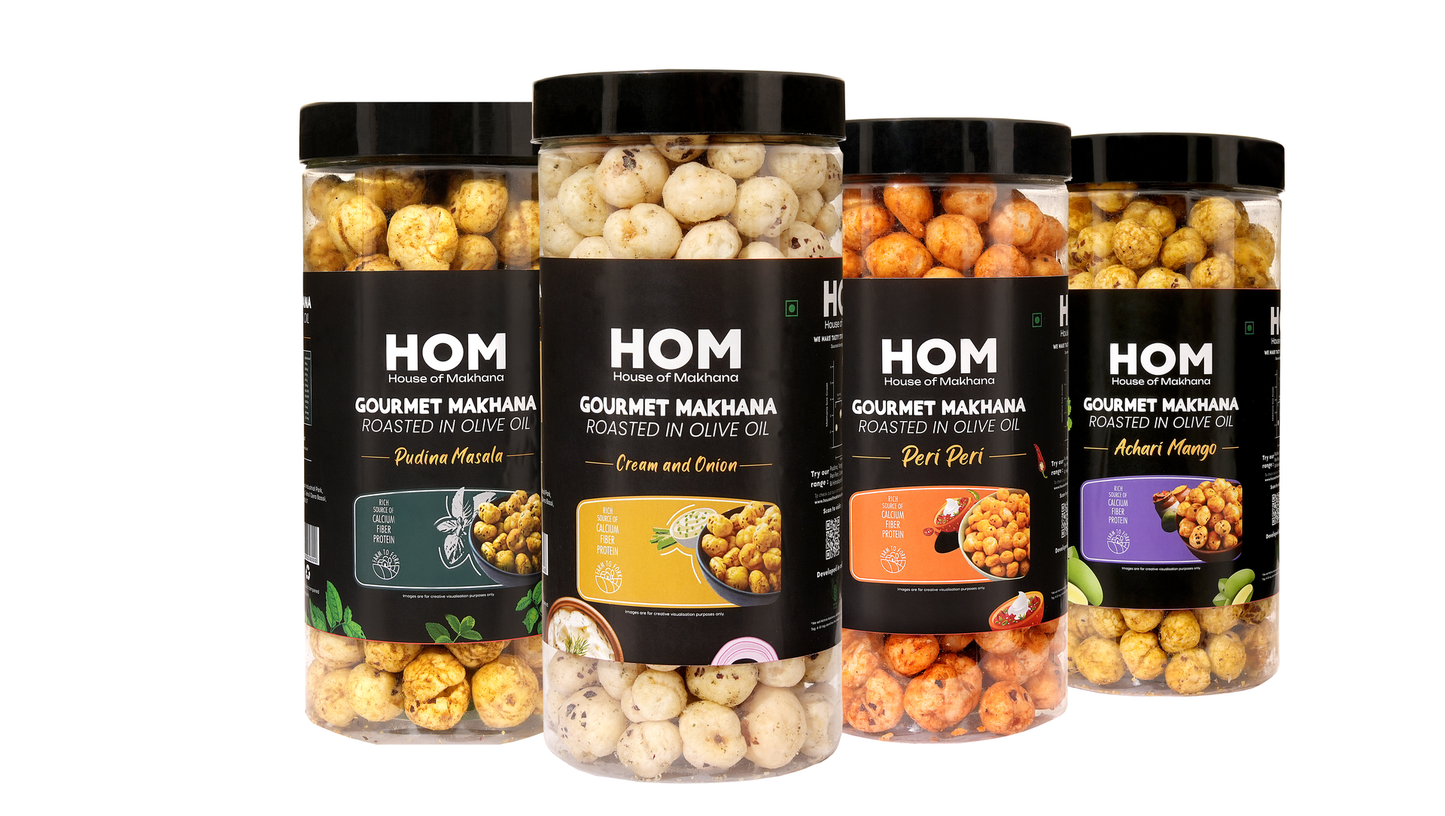 Raw Makhana - Pack of 5 – Healthy Roasted Makhana Snack