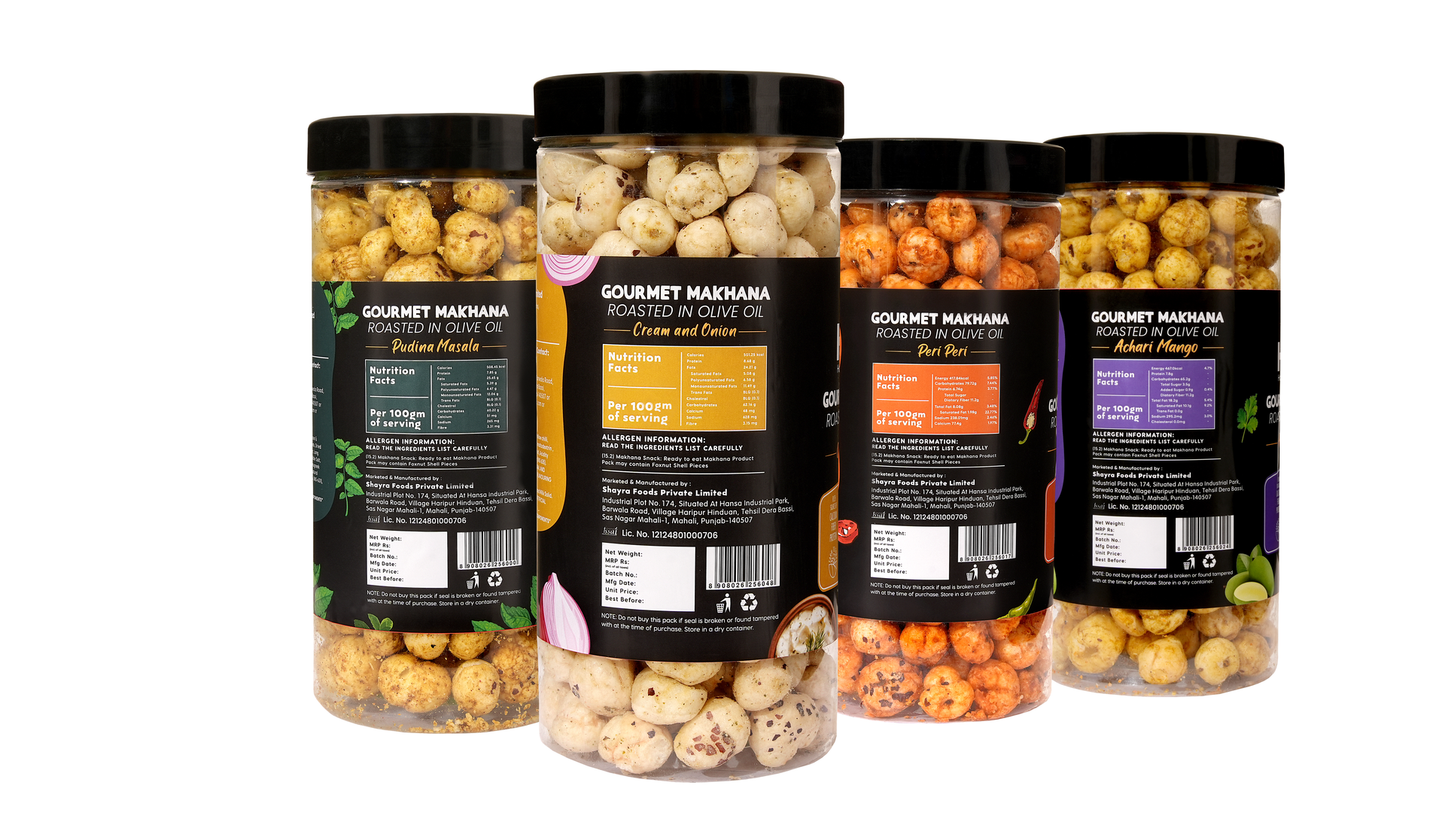 Raw Makhana - Pack of 5 – Healthy Roasted Makhana Snack