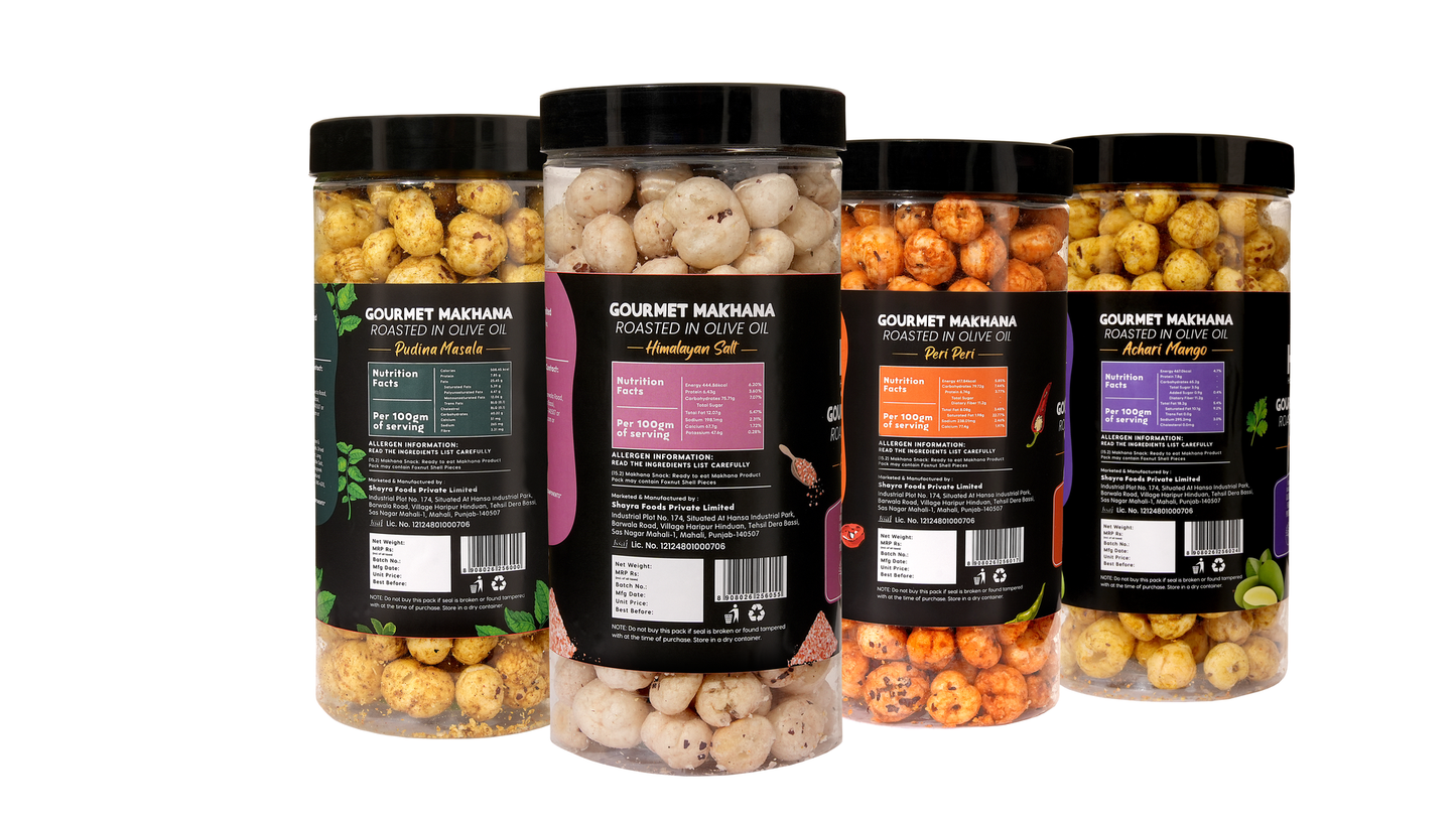 Raw Makhana - Pack of 5 – Healthy Roasted Makhana Snack