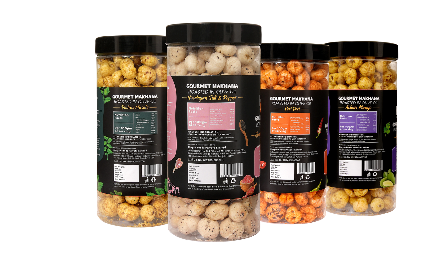 Raw Makhana - Pack of 5 – Healthy Roasted Makhana Snack
