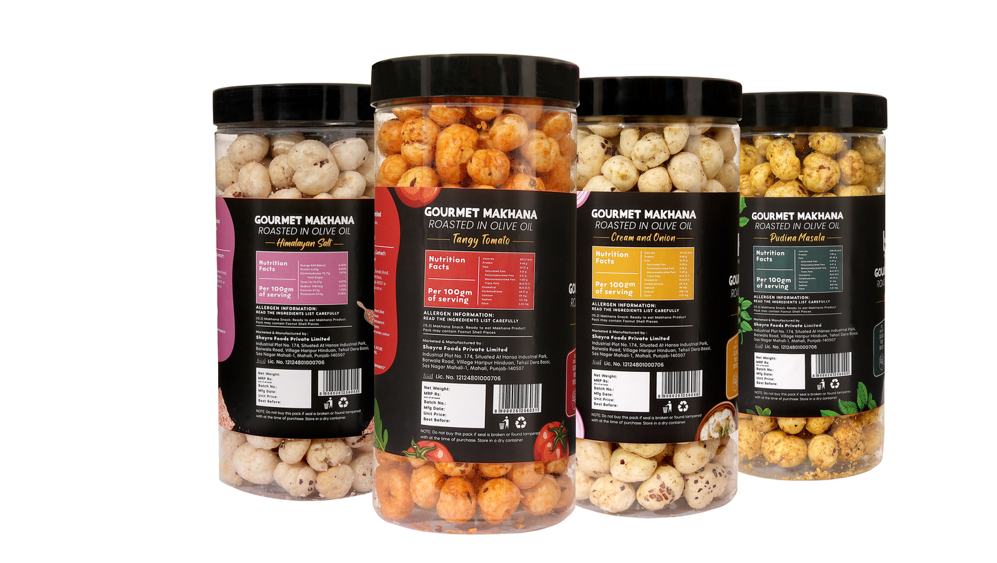Raw Makhana - Pack of 5 – Healthy Roasted Makhana Snack