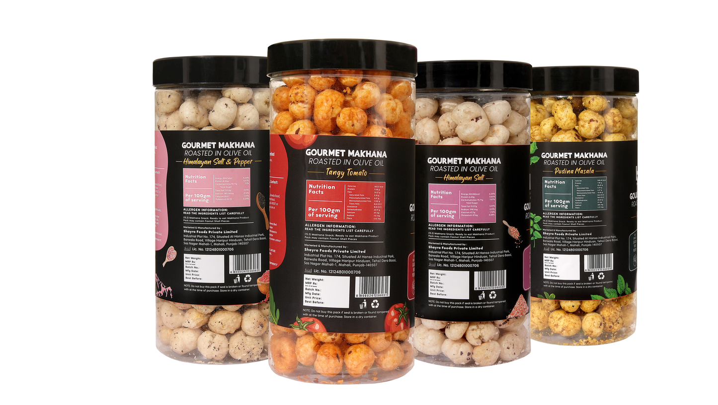 Raw Makhana - Pack of 5 – Healthy Roasted Makhana Snack