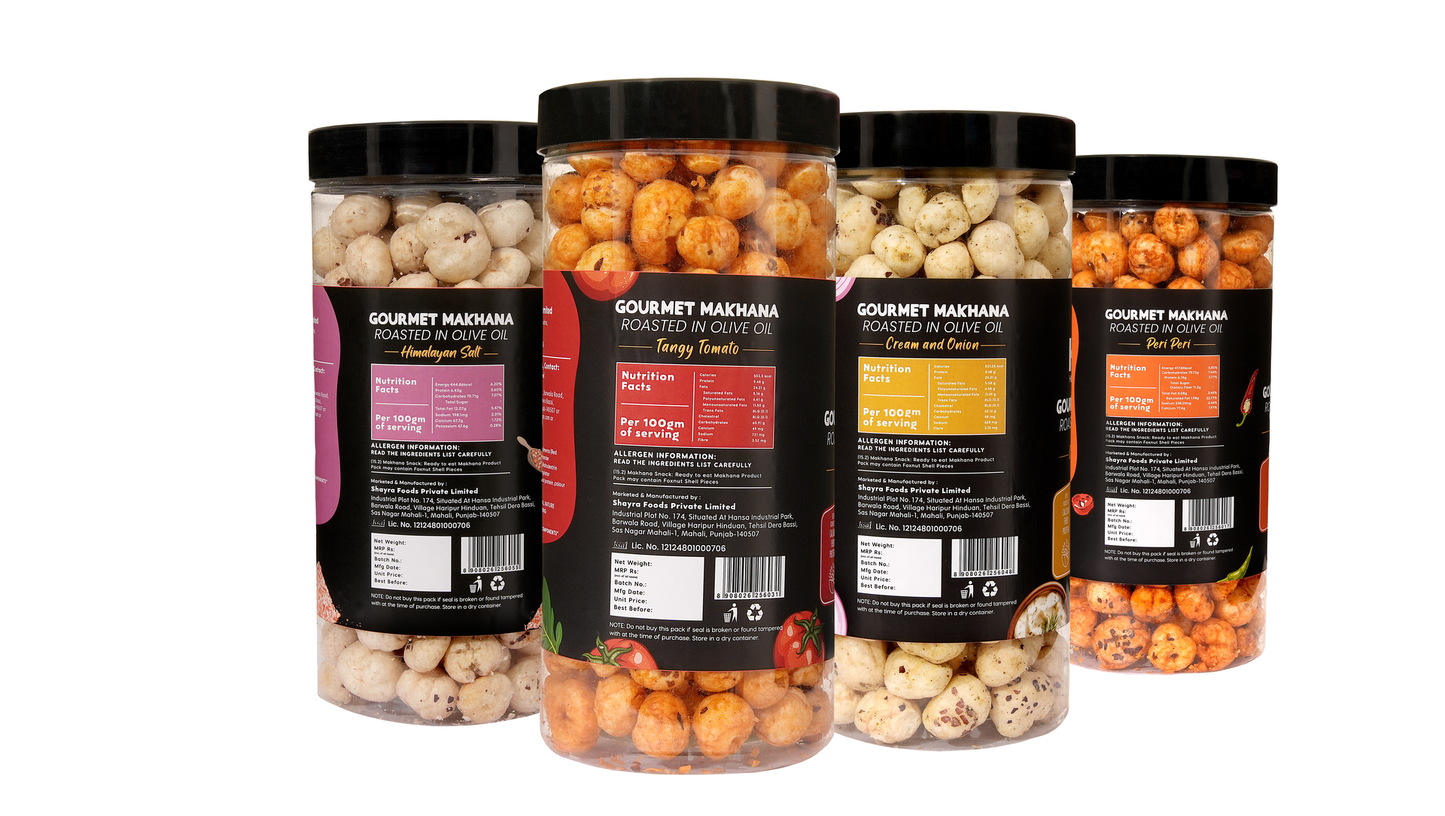 Raw Makhana - Pack of 5 – Healthy Roasted Makhana Snack