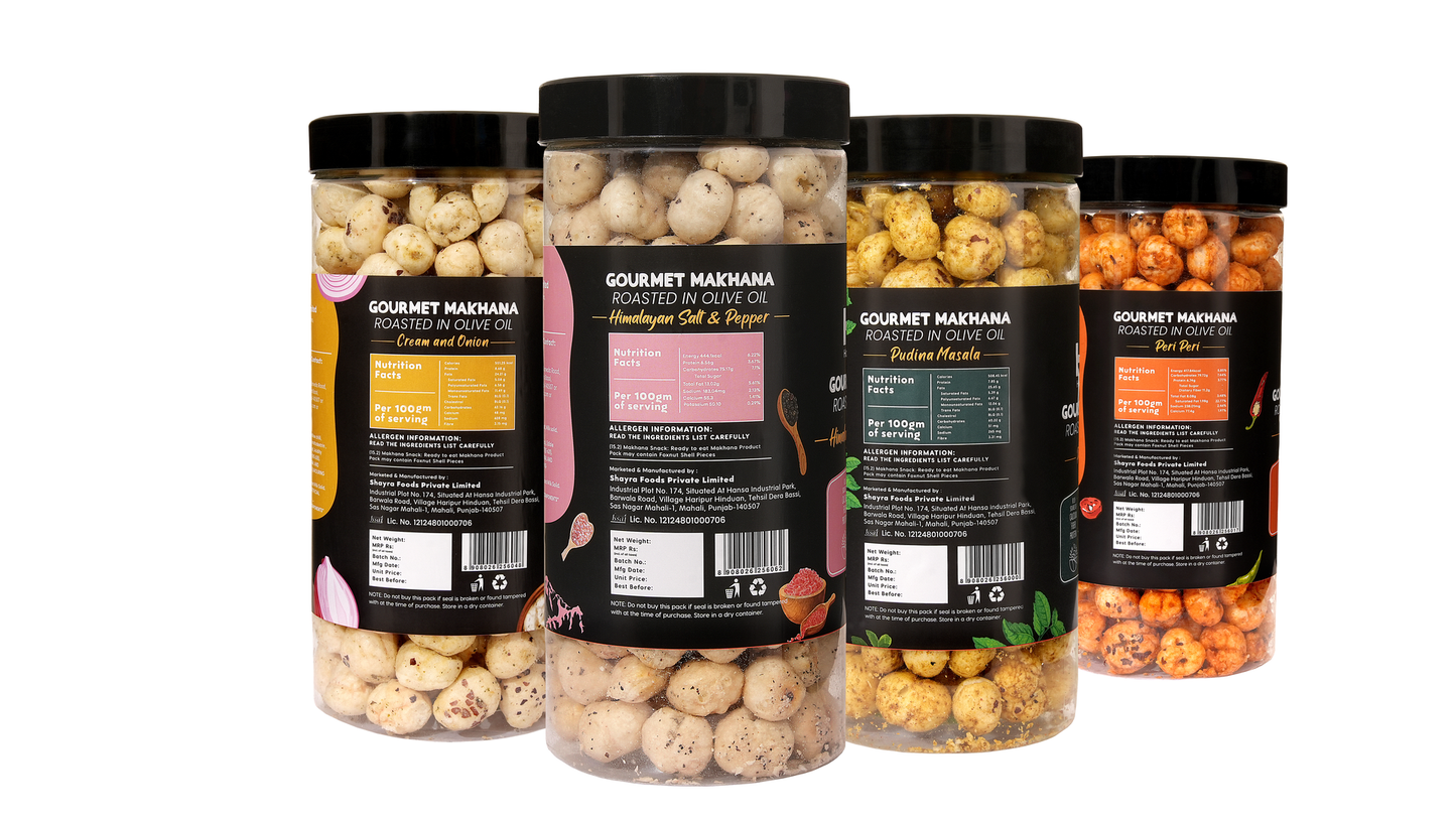 Raw Makhana - Pack of 5 – Healthy Roasted Makhana Snack