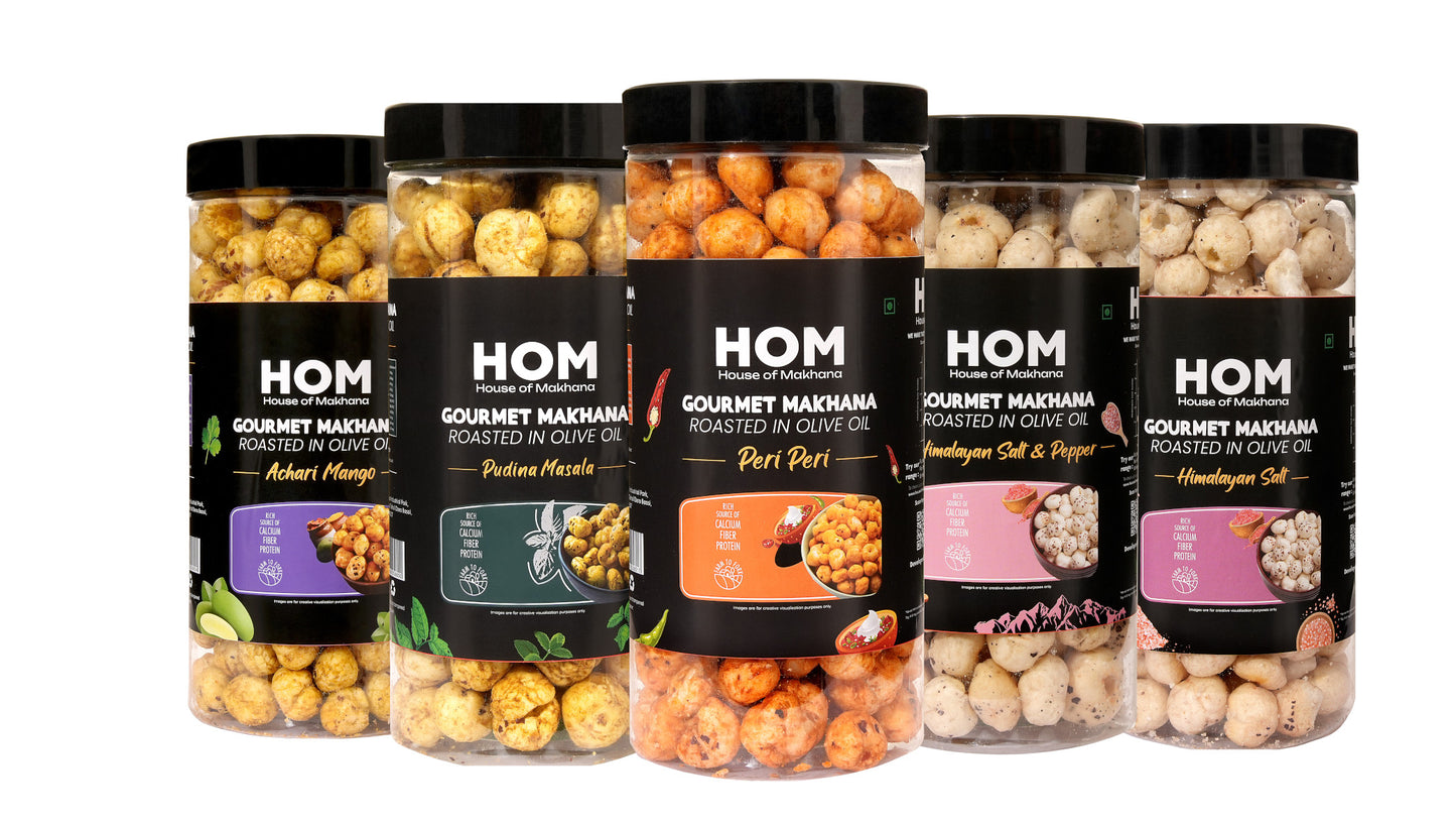 Raw Makhana - Pack of 5 – Healthy Roasted Makhana Snack