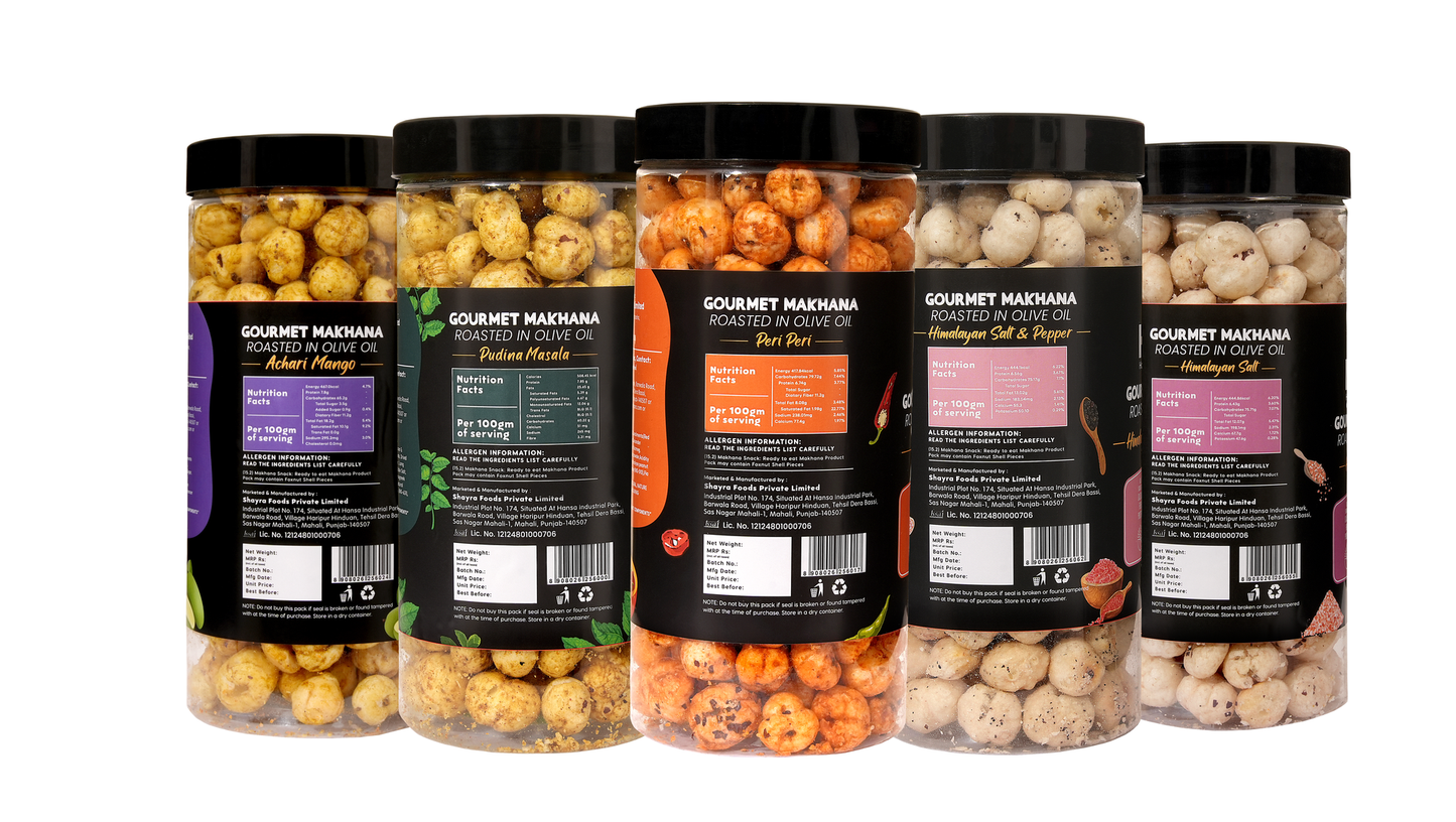 Raw Makhana - Pack of 5 – Healthy Roasted Makhana Snack