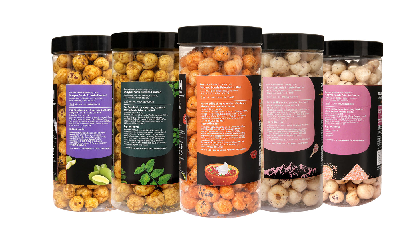 Raw Makhana - Pack of 5 – Healthy Roasted Makhana Snack