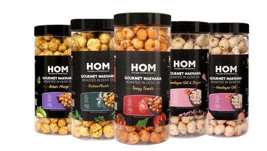 Jar Combo - Pack of 5 (Achari Mango, Mint, Himalayan Salt, Himalayan Salt & Pepper, Tangy Tomato)