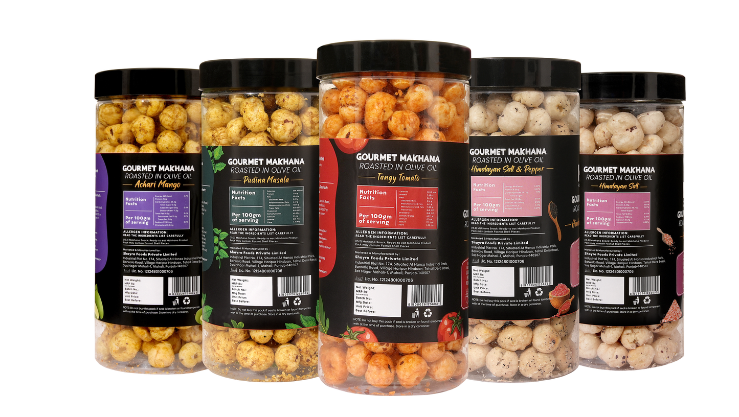 Raw Makhana - Pack of 5 – Healthy Roasted Makhana Snack