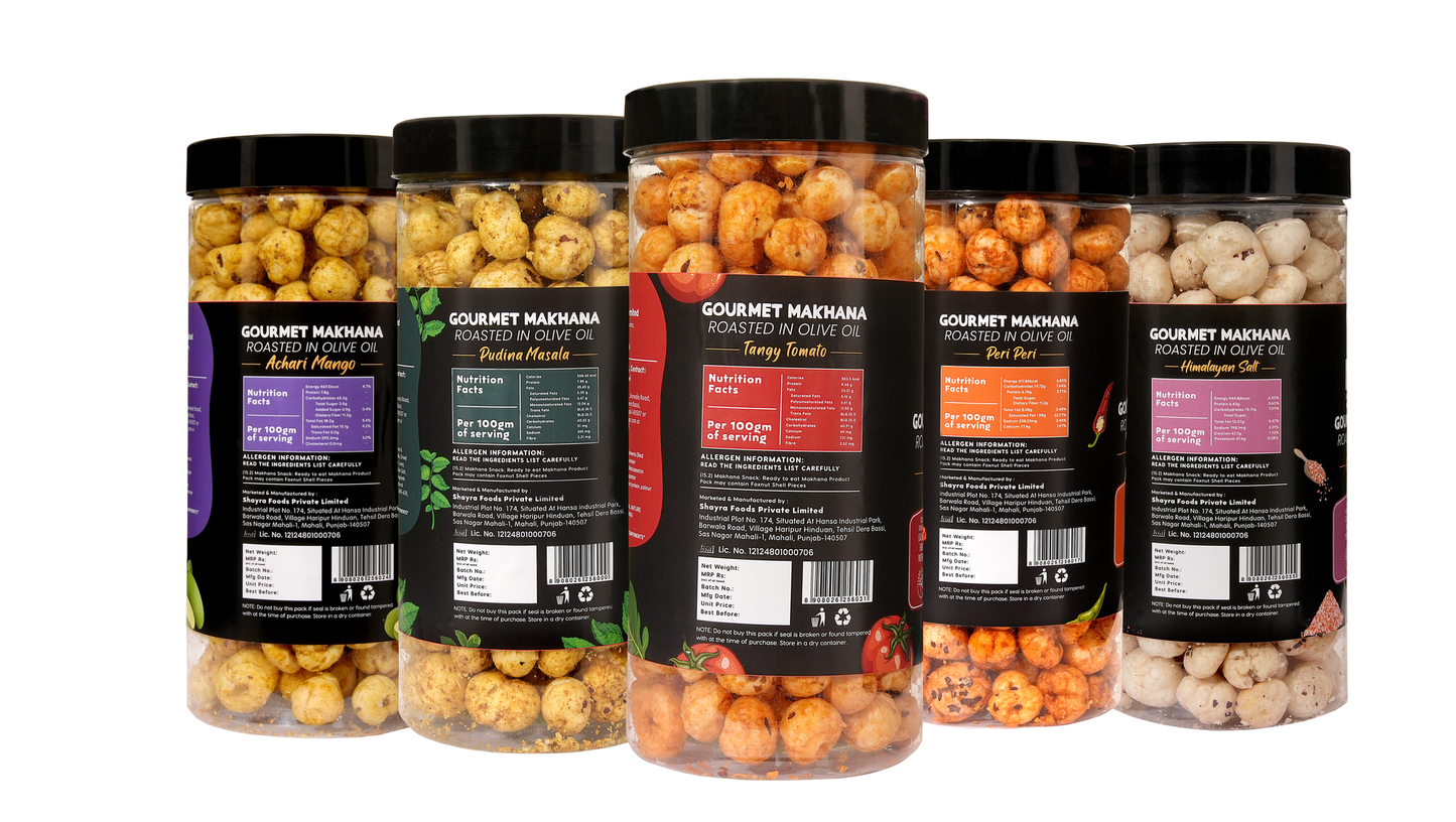 Raw Makhana - Pack of 5 – Healthy Roasted Makhana Snack