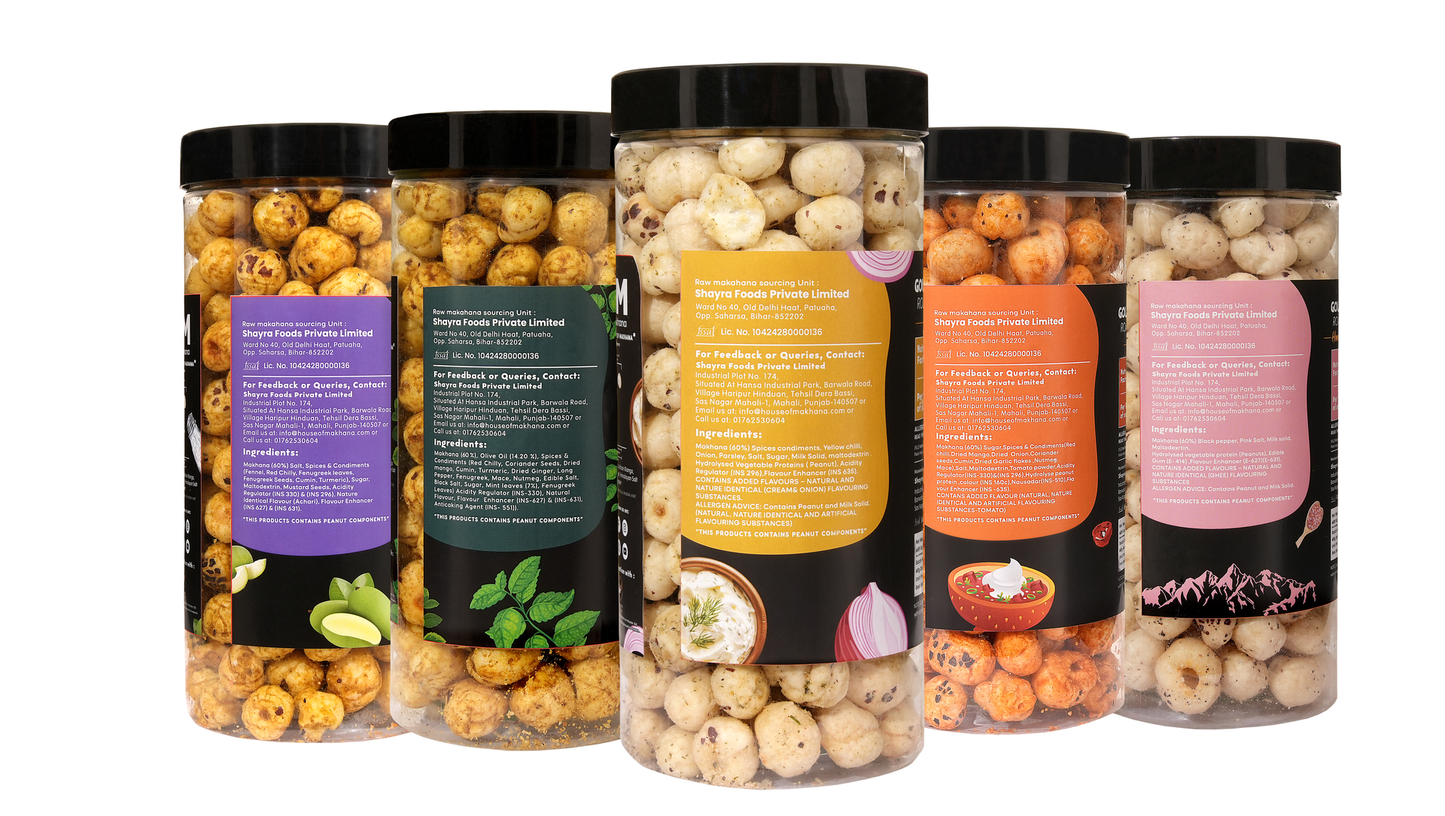 Raw Makhana - Pack of 5 – Healthy Roasted Makhana Snack
