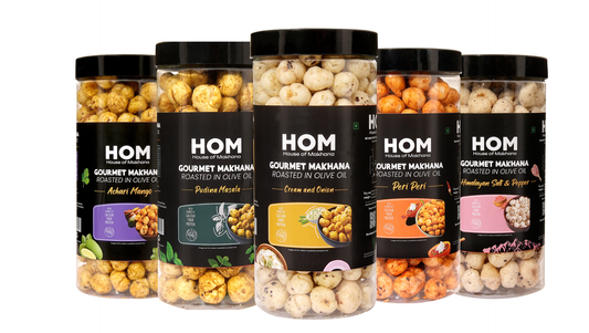 Jar Combo - Pack of 5 (Achari Mango, Peri Peri, Mint, Cream & Onion, Himalayan Salt & Pepper)
