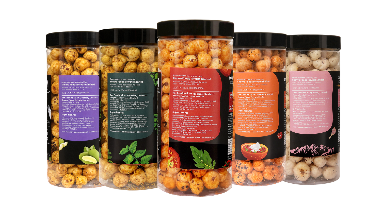 Raw Makhana - Pack of 5 – Healthy Roasted Makhana Snack