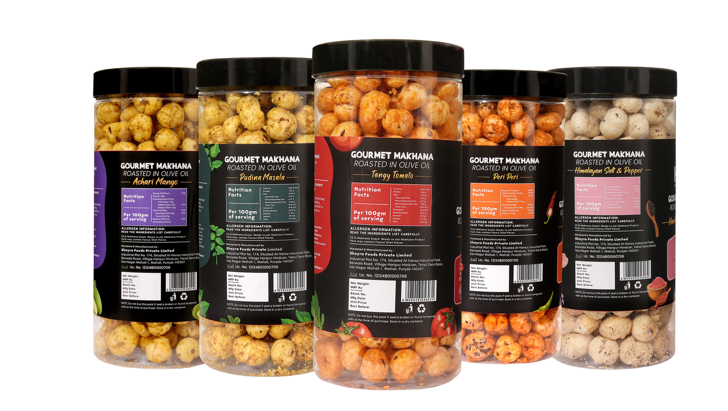 Raw Makhana - Pack of 5 – Healthy Roasted Makhana Snack