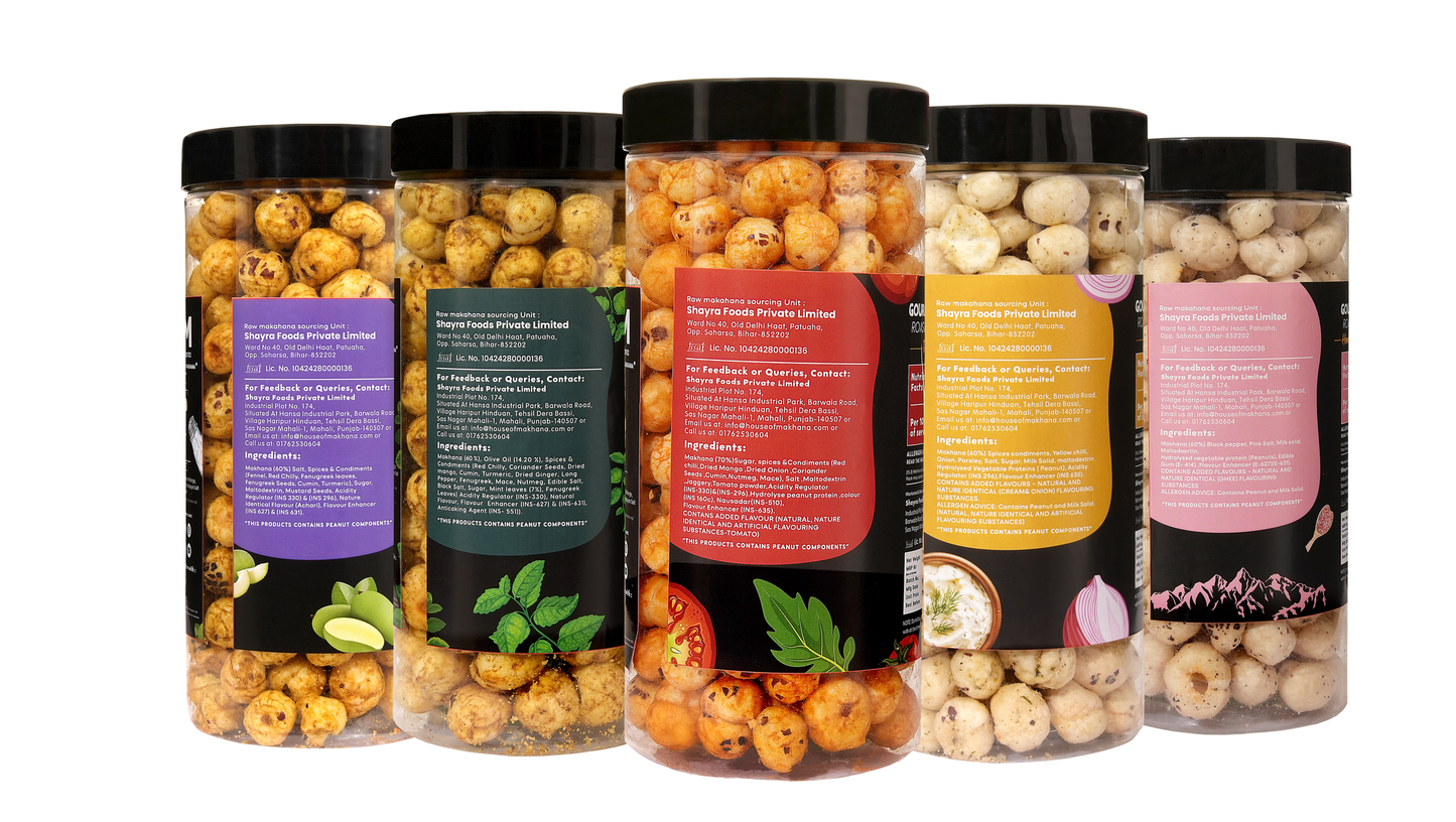 Raw Makhana - Pack of 5 – Healthy Roasted Makhana Snack