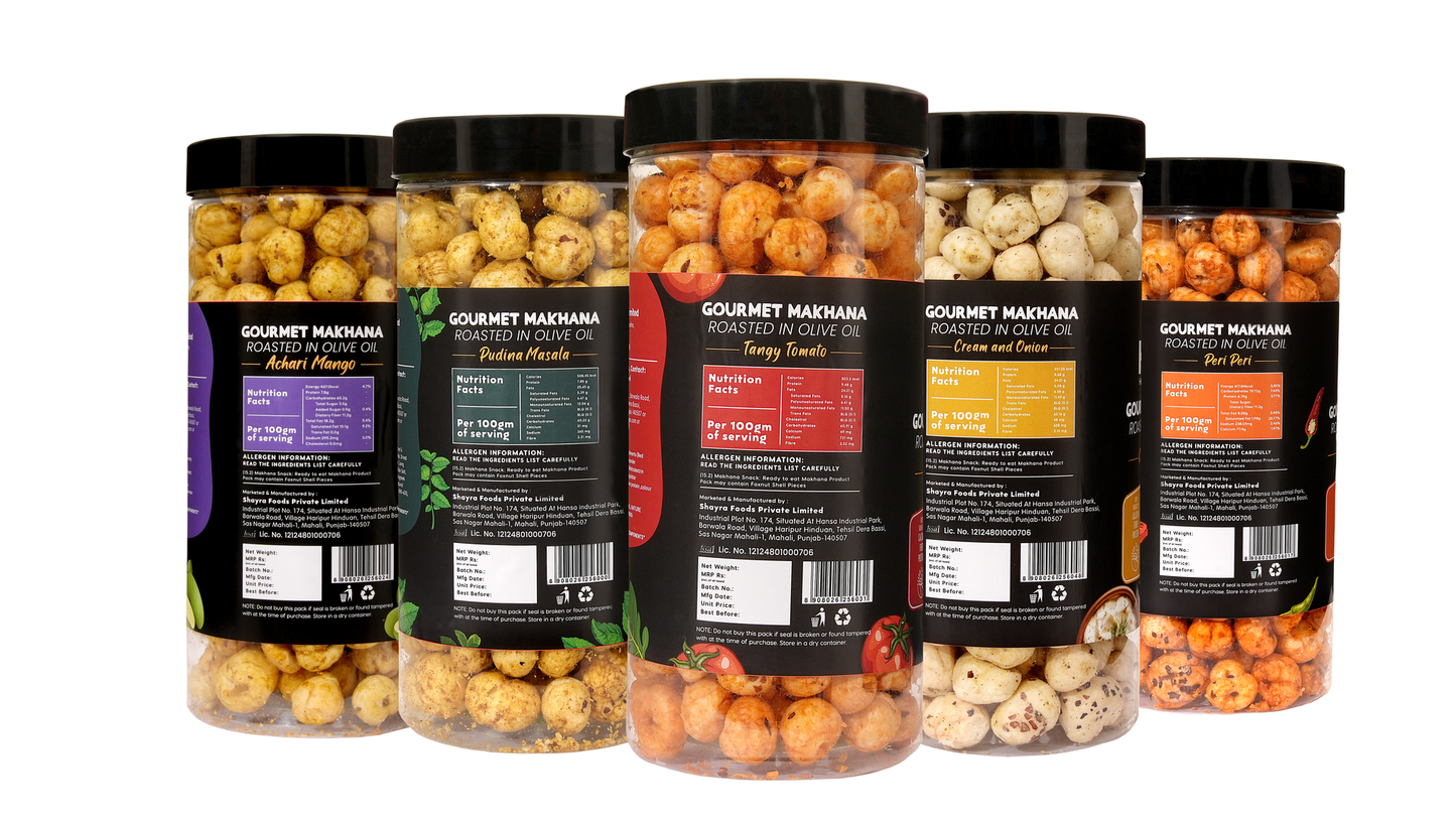 Raw Makhana - Pack of 5 – Healthy Roasted Makhana Snack