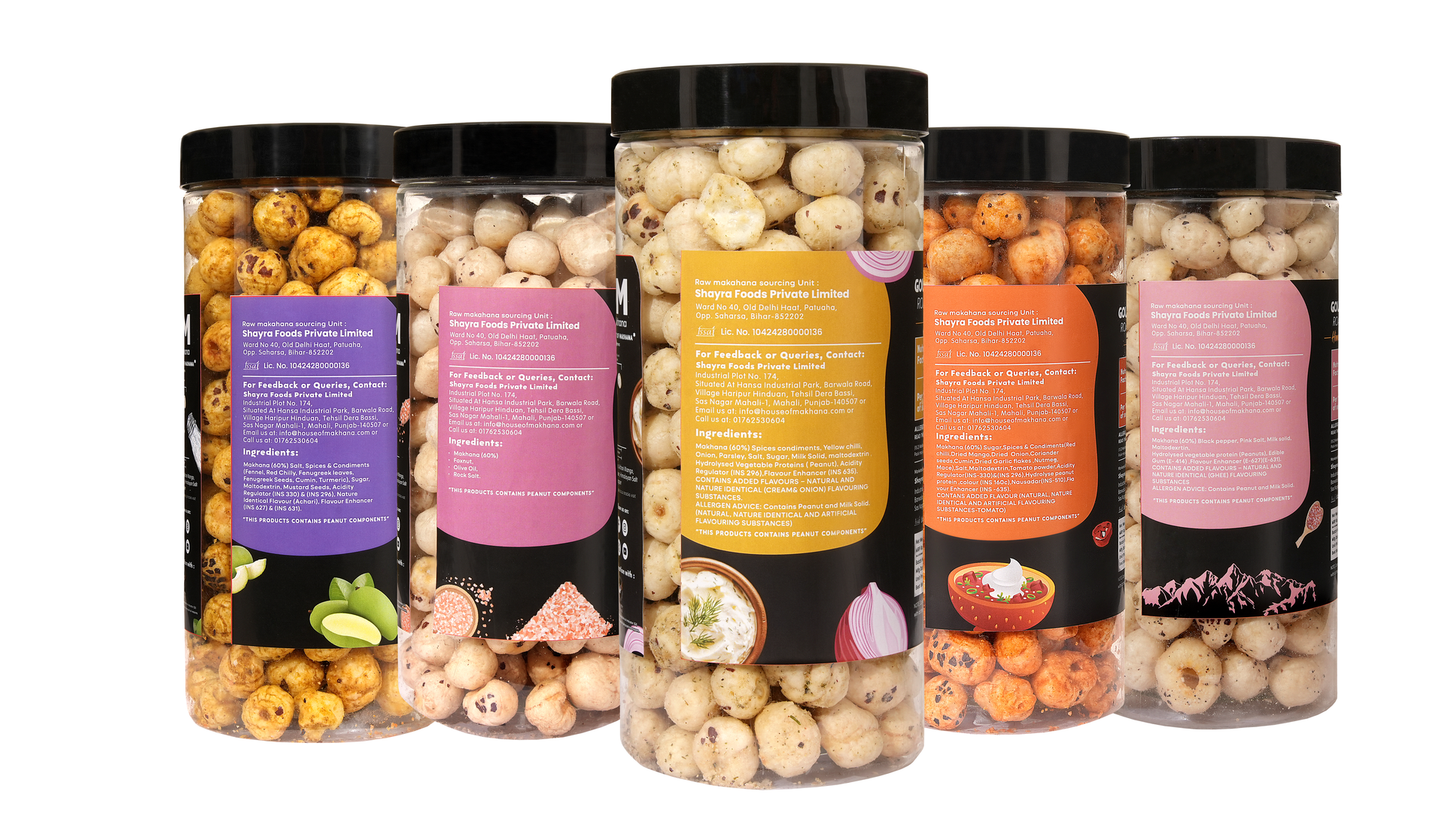 Raw Makhana - Pack of 5 – Healthy Roasted Makhana Snack
