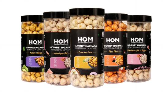 Jar Combo - Pack of 5 (Achari Mango, Peri Peri, Cream & Onion, Himalayan Salt, Himalayan Salt & Pepper)