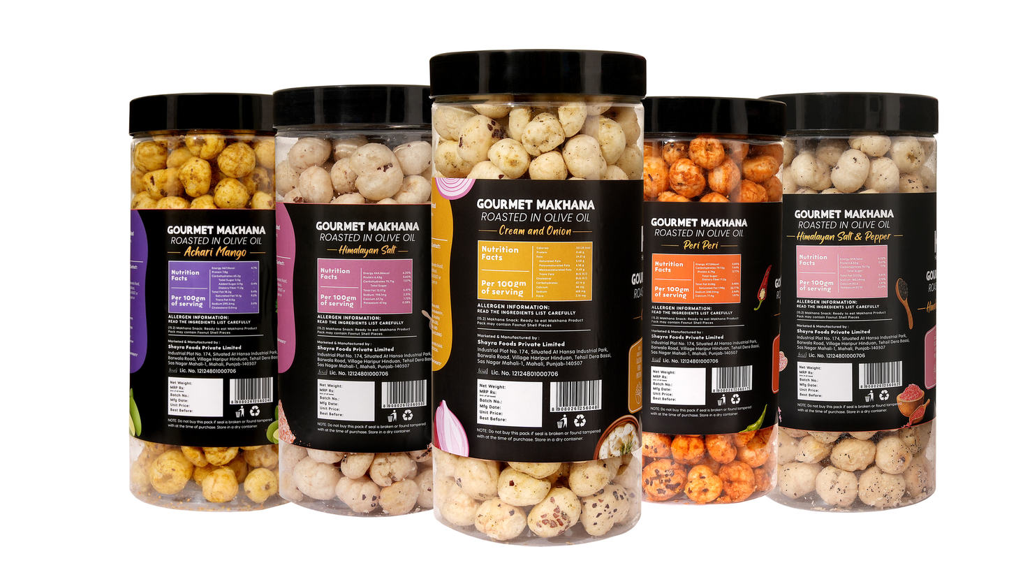 Raw Makhana - Pack of 5 – Healthy Roasted Makhana Snack