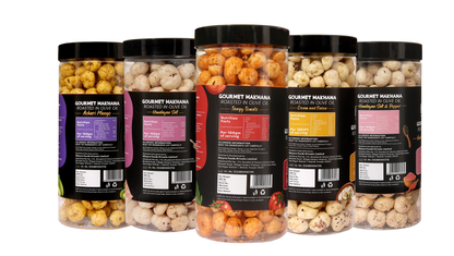 Jar Combo - Pack of 5 (Achari Mango, Cream & Onion, Himalayan Salt, Himalayan Salt & Pepper, Tangy Tomato)