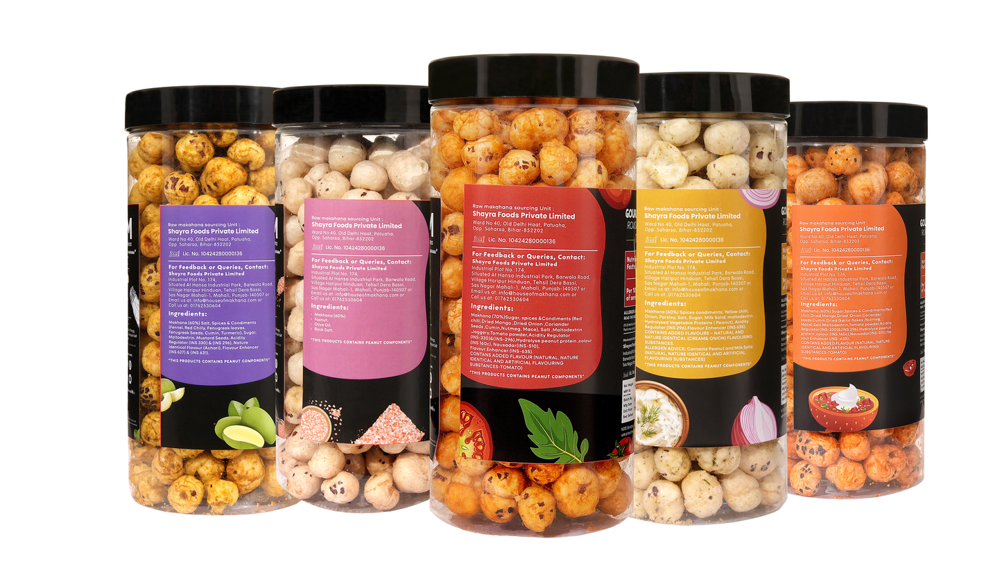 Raw Makhana - Pack of 5 – Healthy Roasted Makhana Snack