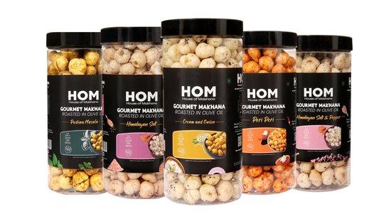Jar Combo - Pack of 5 (Peri Peri, Mint, Cream & Onion, Himalayan Salt, Himalayan Salt & Pepper)