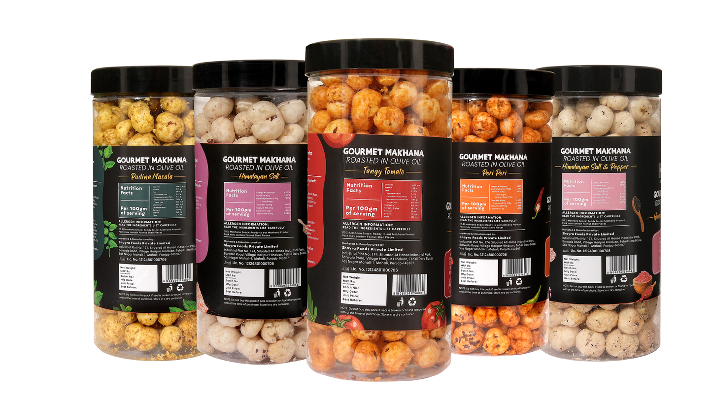 Raw Makhana - Pack of 5 – Healthy Roasted Makhana Snack
