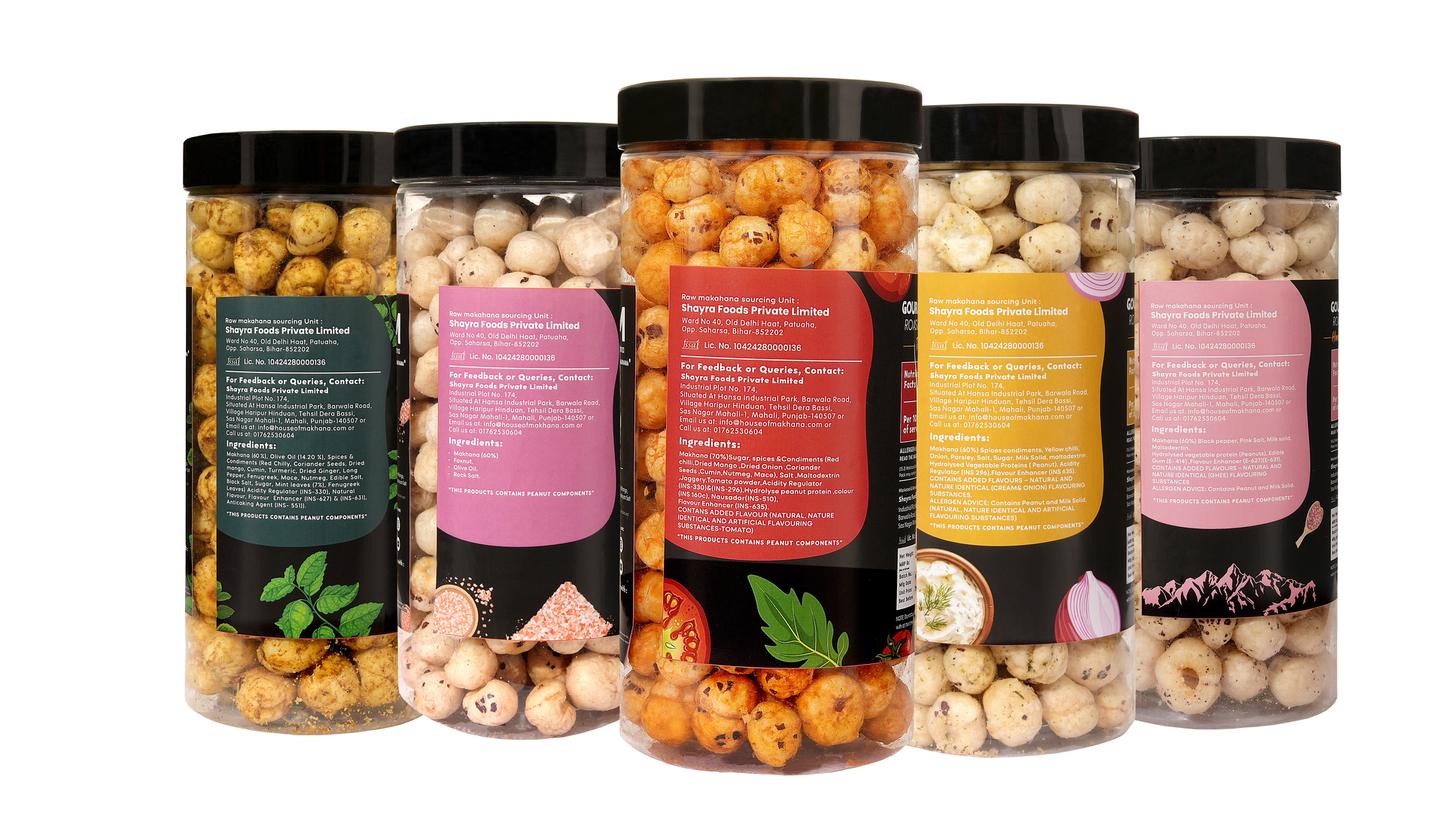 Raw Makhana - Pack of 5 – Healthy Roasted Makhana Snack