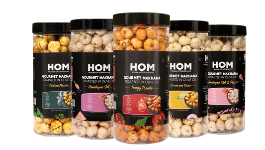 Jar Combo - Pack of 5 (Mint, Cream & Onion, Himalayan Salt, Himalayan Salt & Pepper, Tangy Tomato)