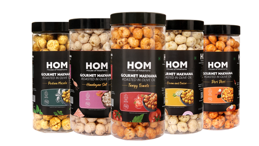 Jar Combo - Pack of 5 (Peri Peri, Mint, Cream & Onion, Himalayan Salt, Tangy Tomato)