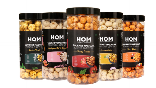 Jar Combo - Pack of 5 (Peri Peri, Mint, Cream & Onion, Himalayan Salt & Pepper, Tangy Tomato)