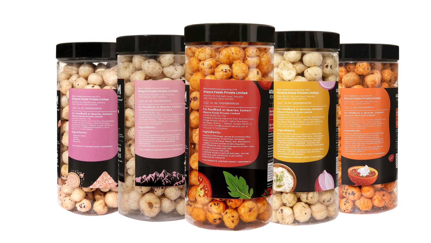 Raw Makhana - Pack of 5 – Healthy Roasted Makhana Snack