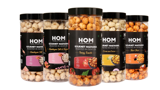 Jar Combo - Pack of 5 (Peri Peri, Cream & Onion, Himalayan Salt, Himalayan Salt & Pepper, Tangy Tomato)