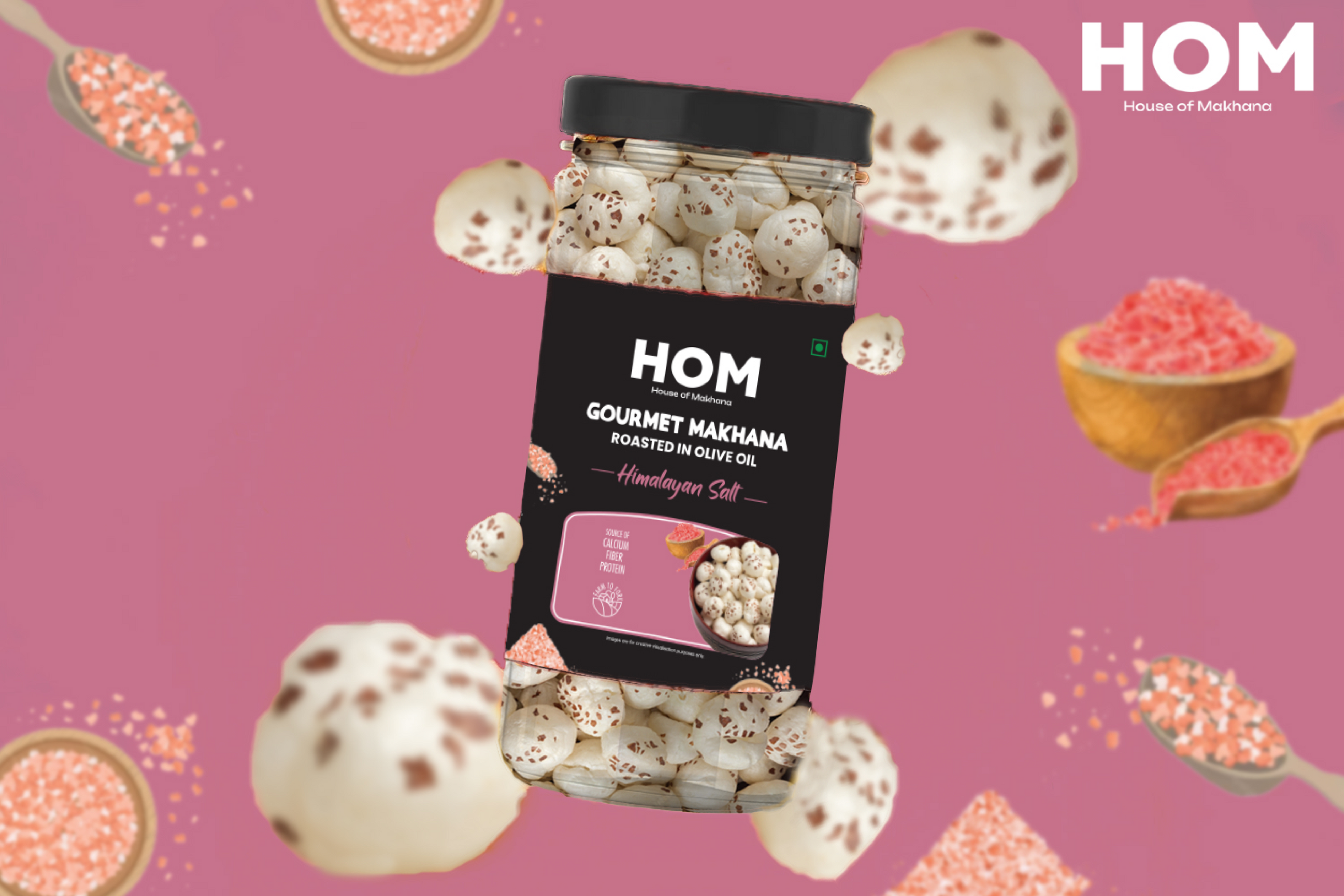 Roasted Makhana || Himalayan Salt Flavour - Jar – Healthy Roasted Makhana Snack