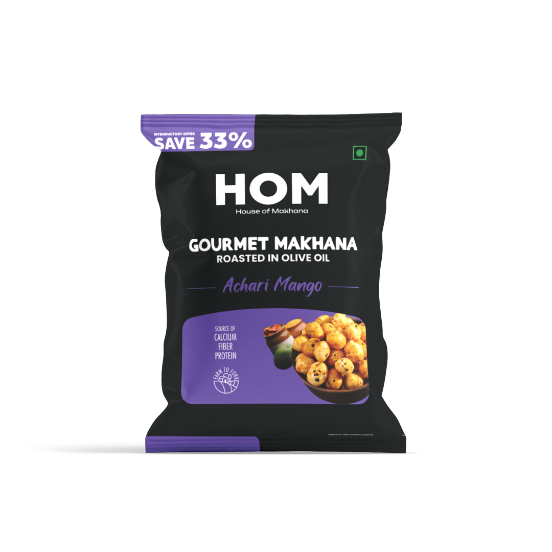 Roasted Makhana || Achari Mango Flavour – Healthy Roasted Makhana Snack